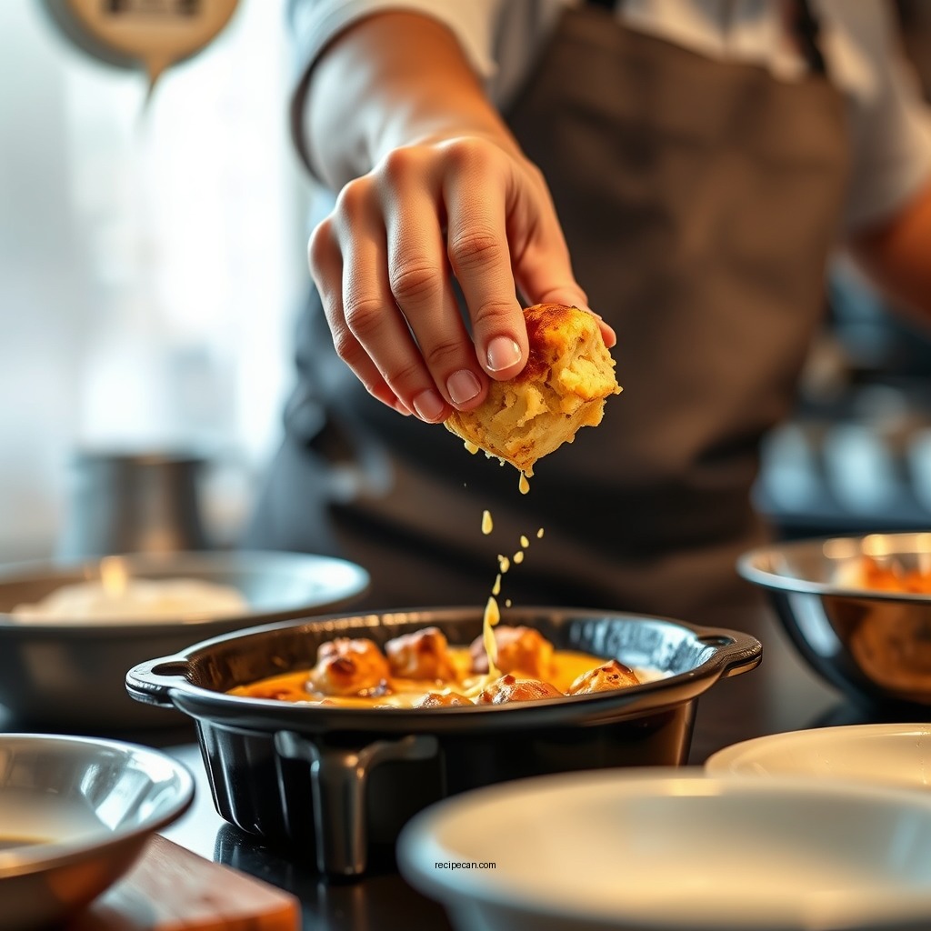 Step-by-Step Preparation - traditional new orleans bread pudding recipe