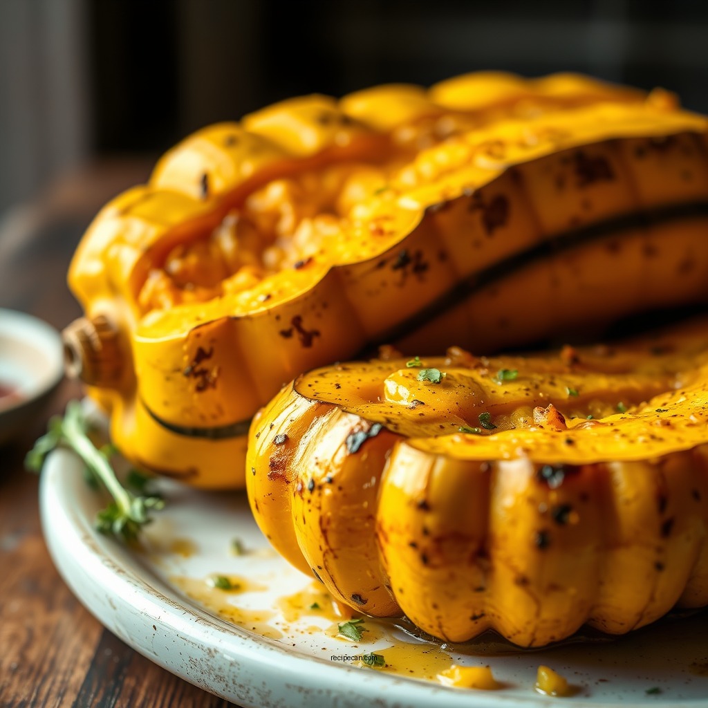 Roasted Tromboncino Squash - tromboncino squash recipes