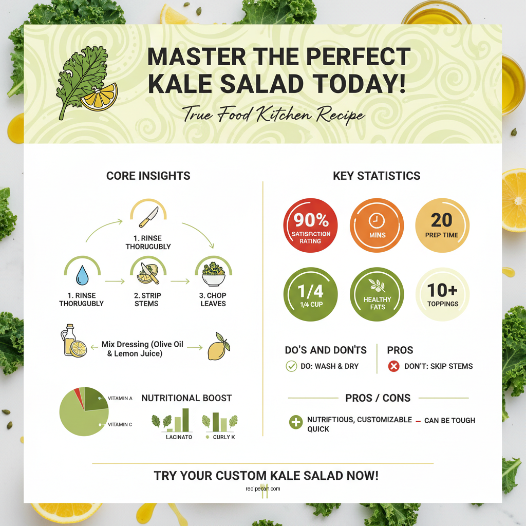 true food kitchen kale salad recipe - Data Infographic and Statistics