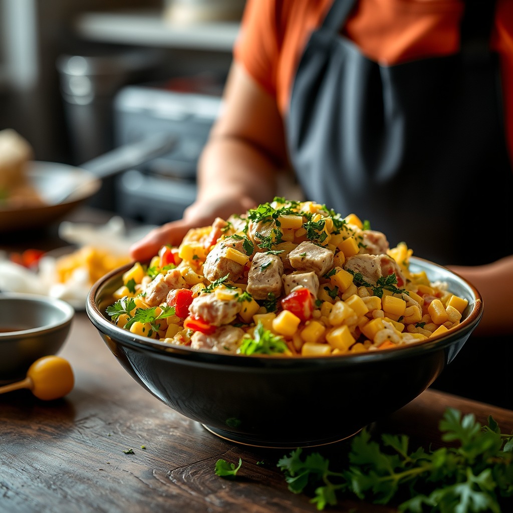 Preparation Steps - tuna salad recipe with corn