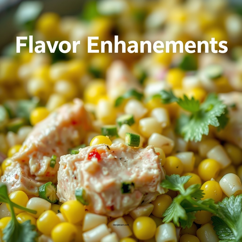 Flavor Enhancements - tuna salad with corn recipe