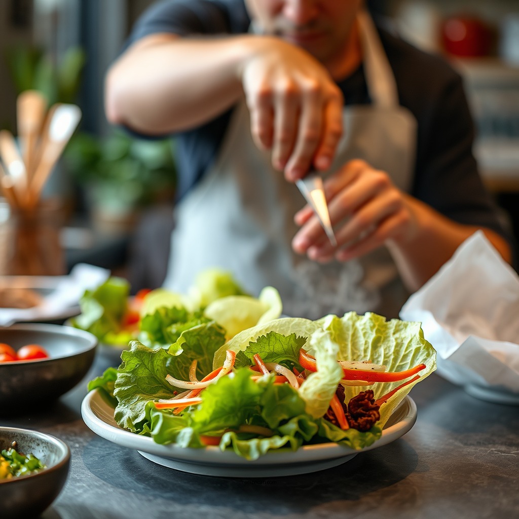 Preparation Steps - turkey lettuce wraps recipe