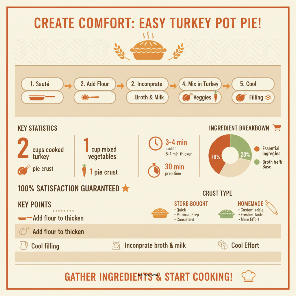 turkey pot pie recipe easy - Data Infographic and Statistics