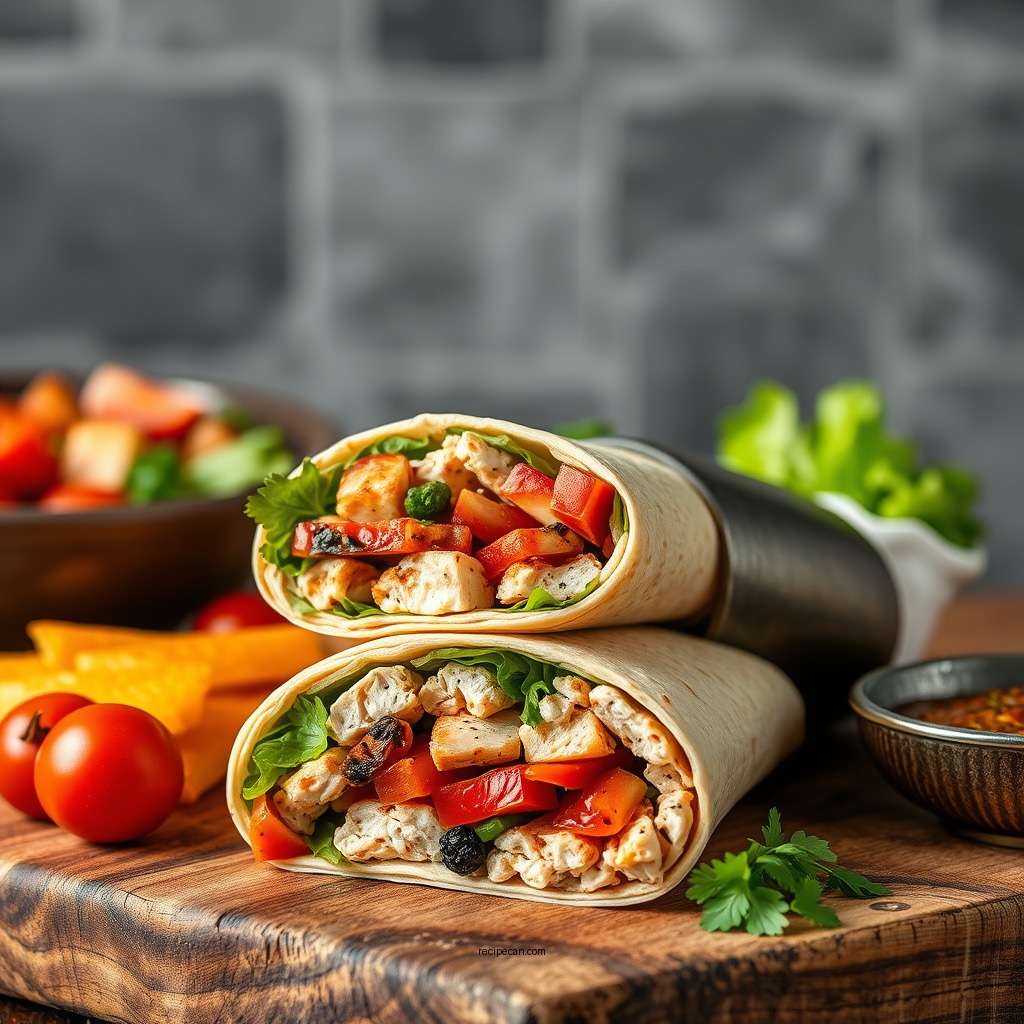 Mediterranean Turkey Wrap - turkey wrap sandwich recipes