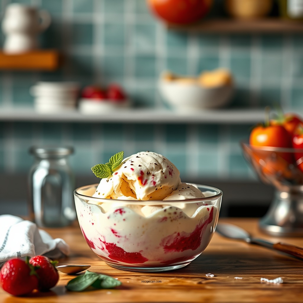 Preparing the Ice Cream Base - tutti frutti ice cream recipe