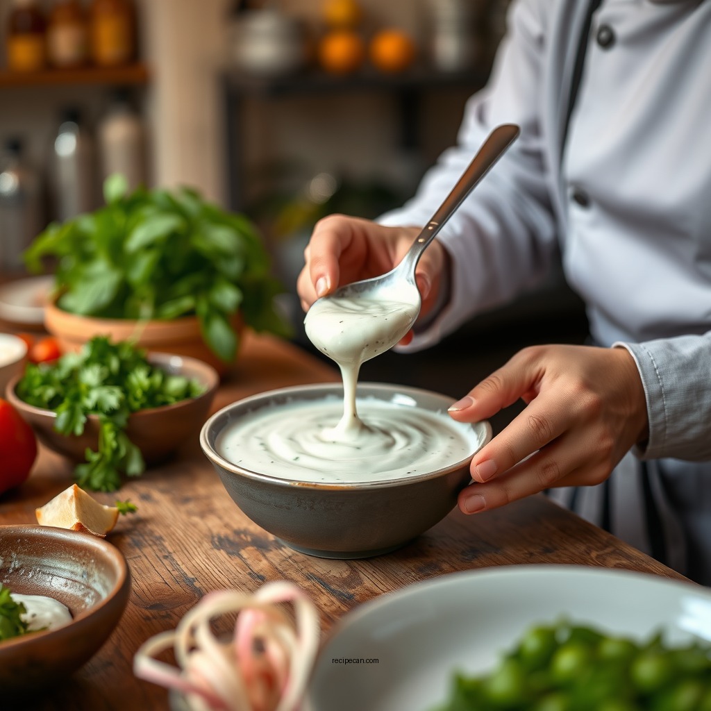 Step-by-Step Preparation - tzatziki sauce recipe