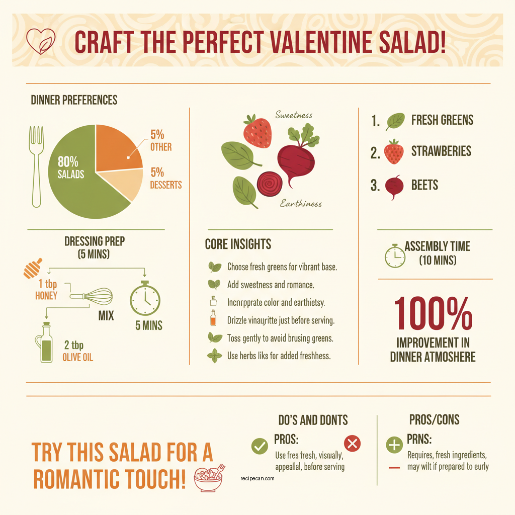 valentine salad recipe - Data Infographic and Statistics