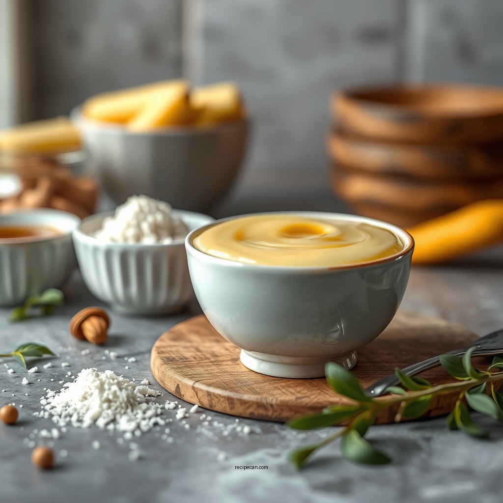 Ingredients Needed - vanilla custard recipe