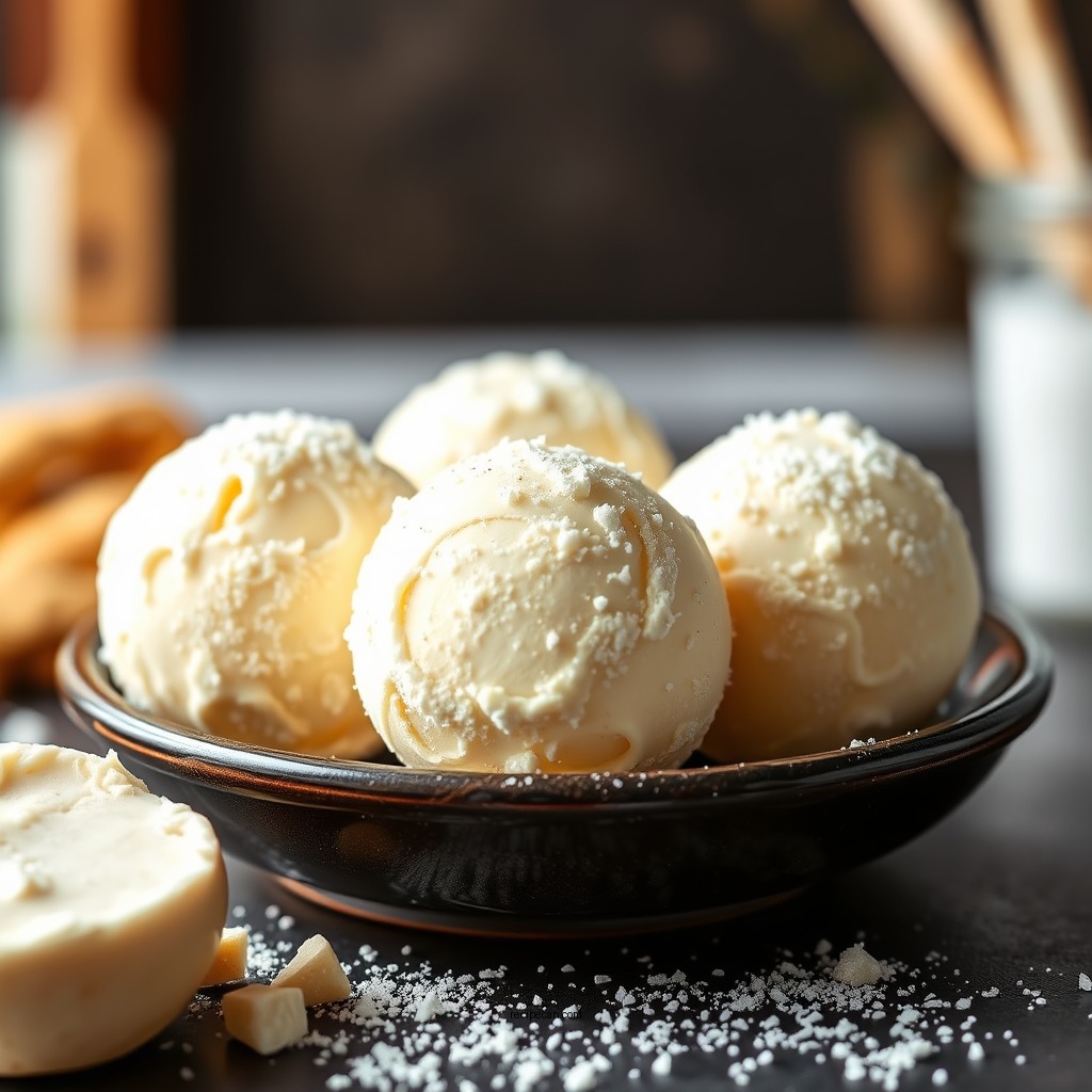 Ingredients You'll Need - vanilla ice cream ball recipe