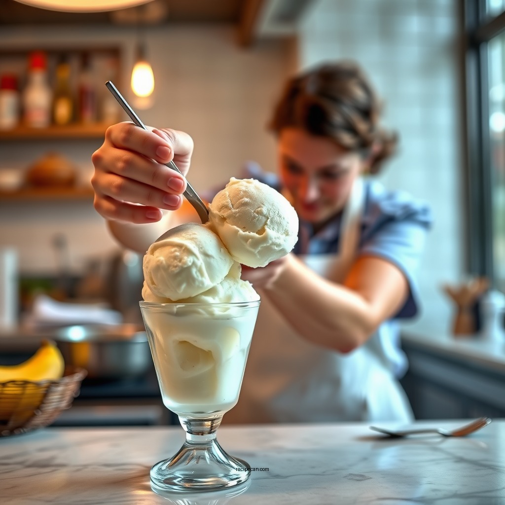 Simple Steps to Make Vanilla Ice Cream - vanilla ice cream recipe no eggs condensed milk