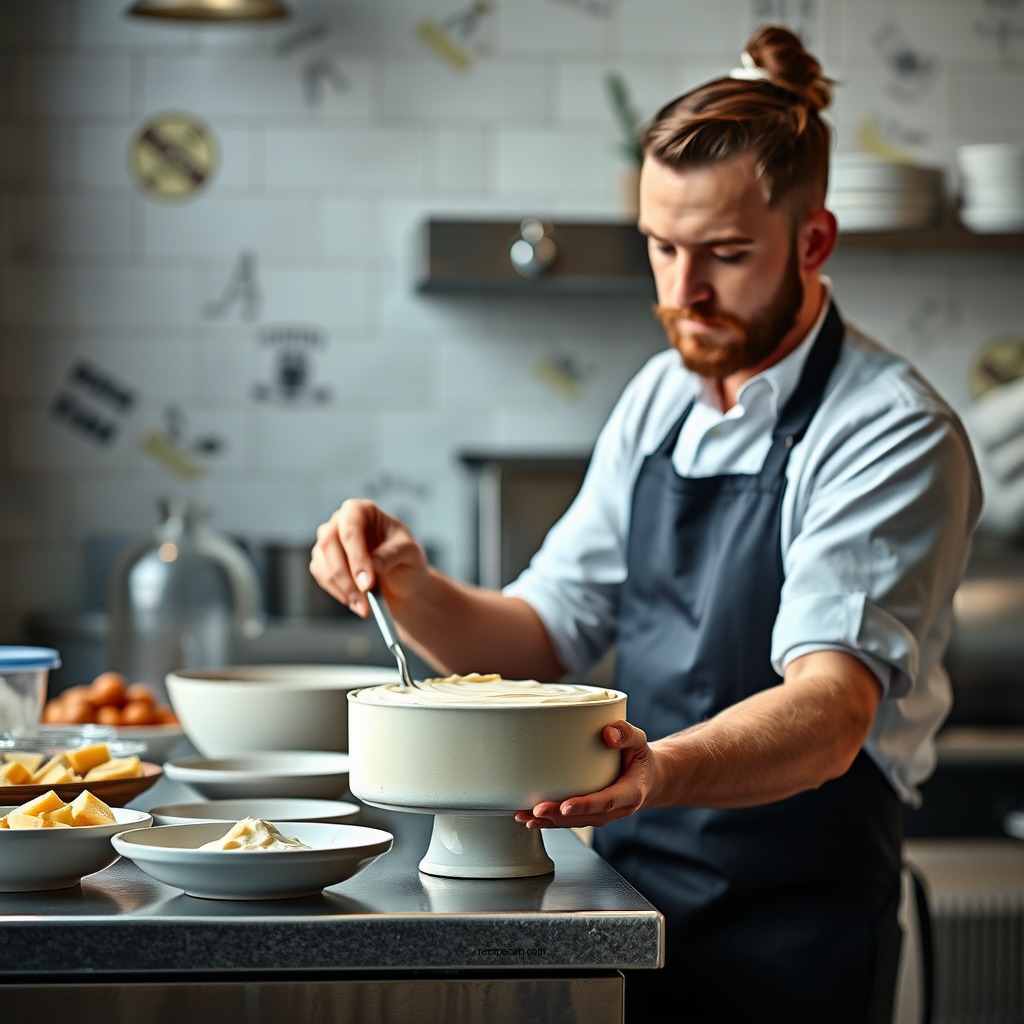 Step-by-Step Preparation - vanilla mousse cake filling recipe