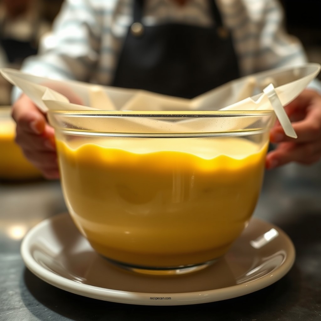 Preparing the Vanilla Pudding - vanilla pudding pumpkin pie recipe