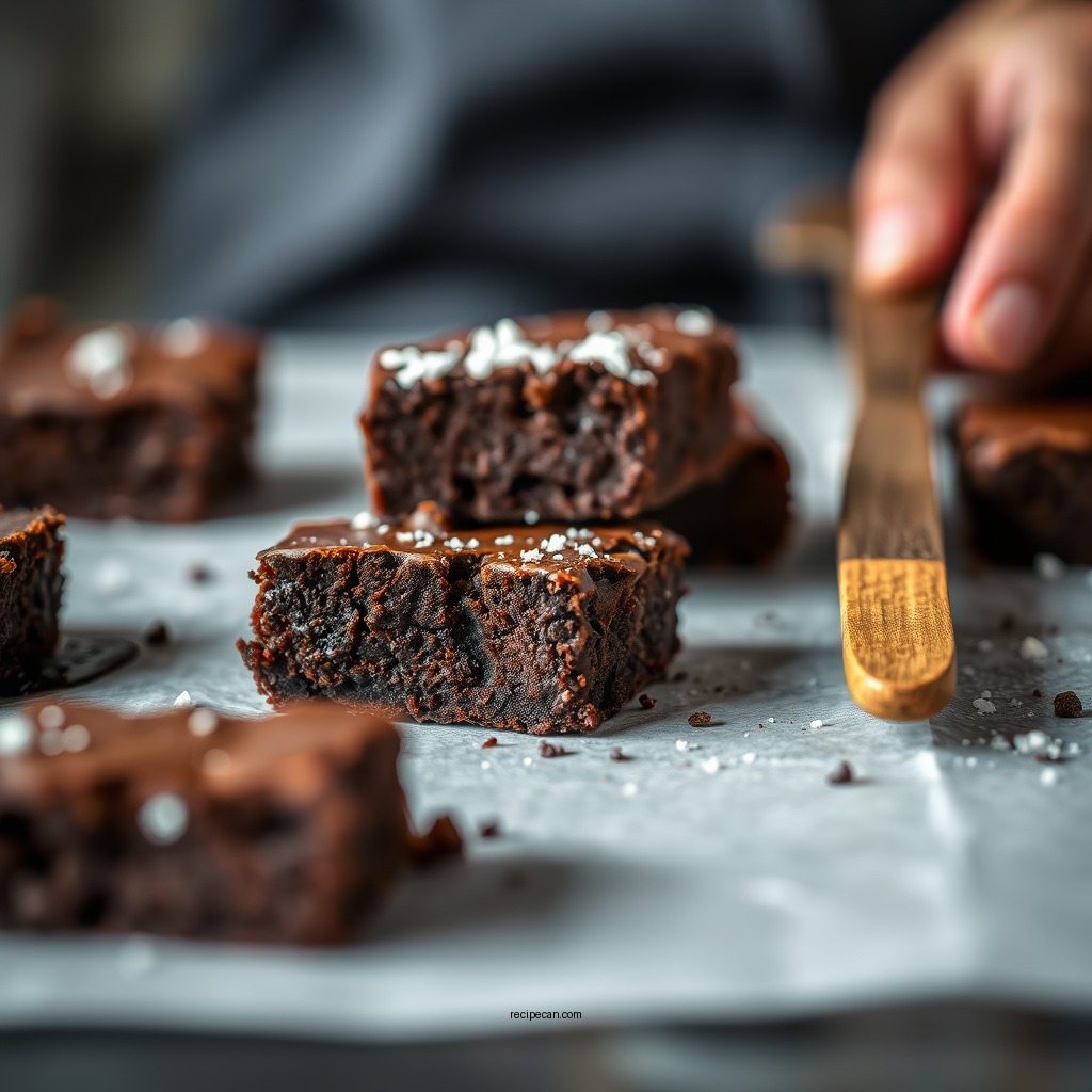 Baking the Brownies - veg chocolate brownie recipe