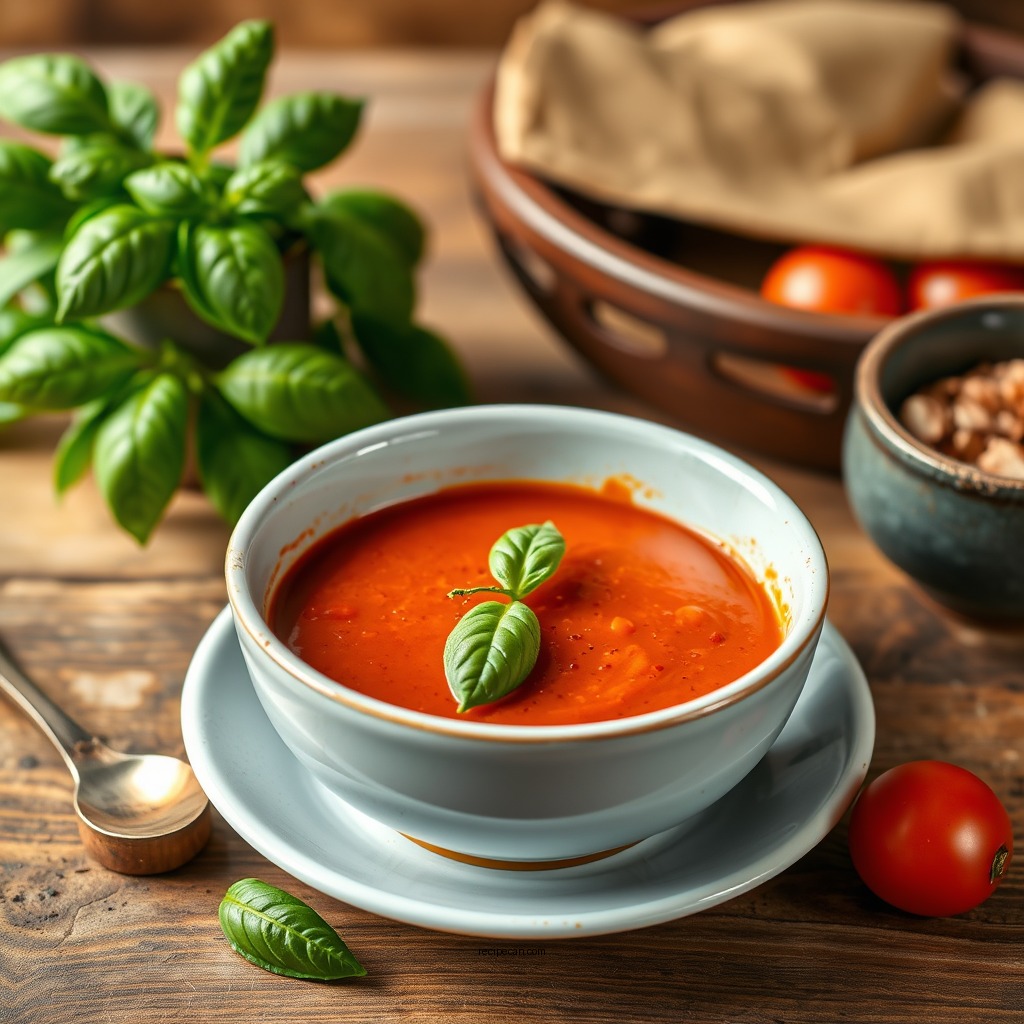 Classic Tomato Basil Soup - vegan and gluten free soup recipes