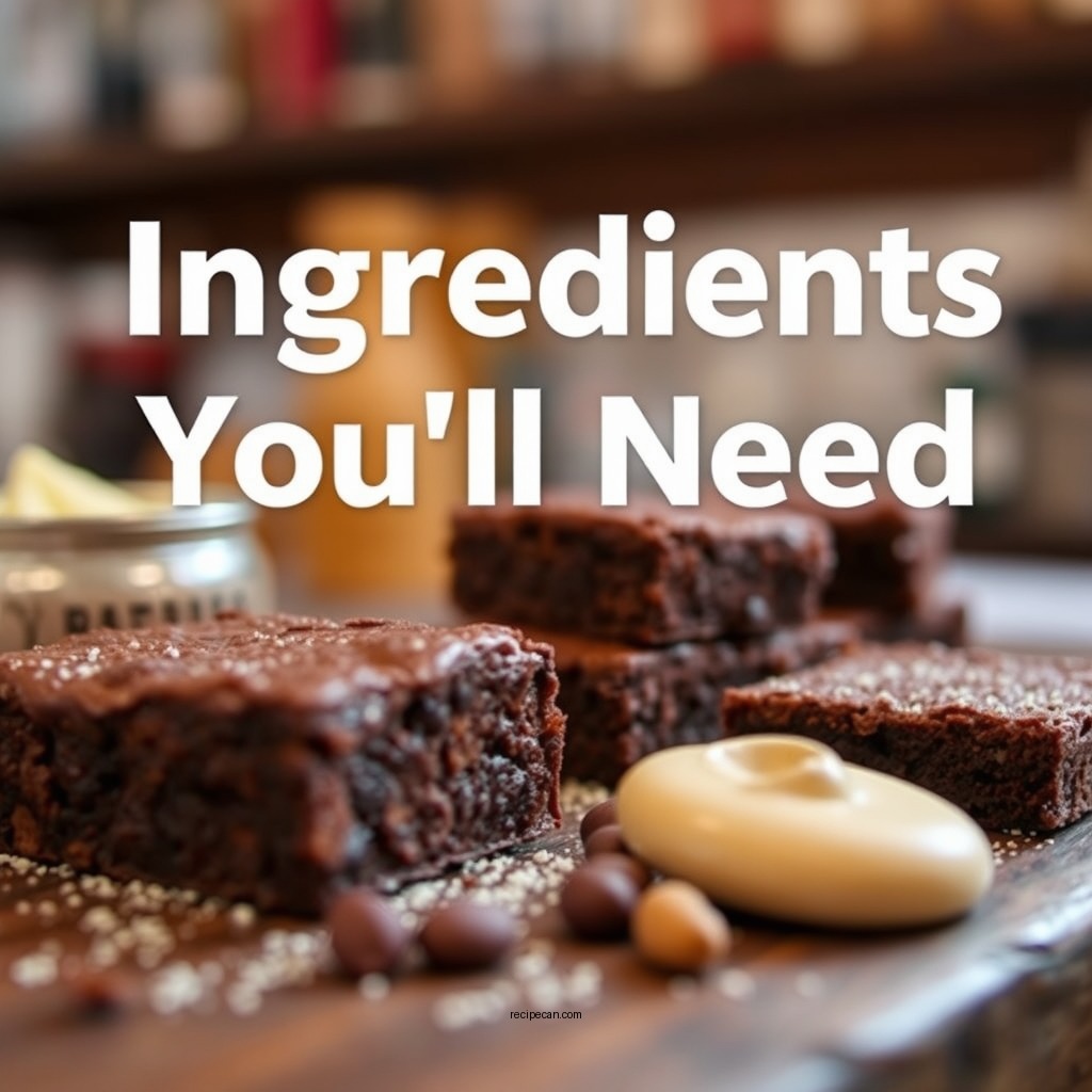 Ingredients You'll Need - vegan brownie recipe