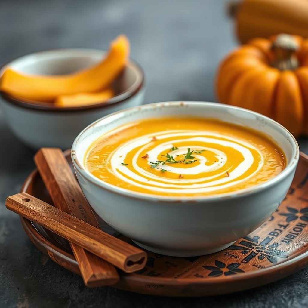 Creamy Butternut Squash Soup - vegan butternut squash recipes