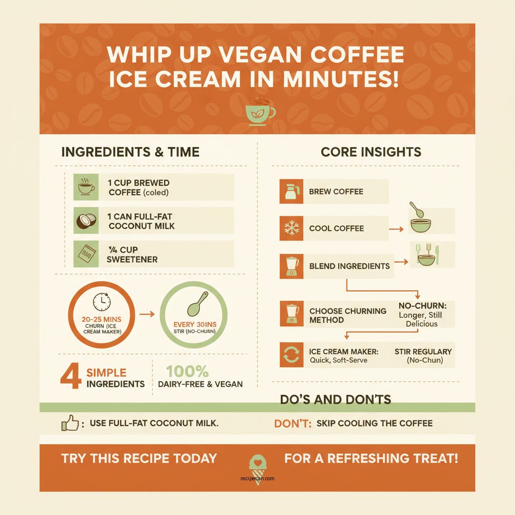 vegan coffee ice cream recipe - Data Infographic and Statistics