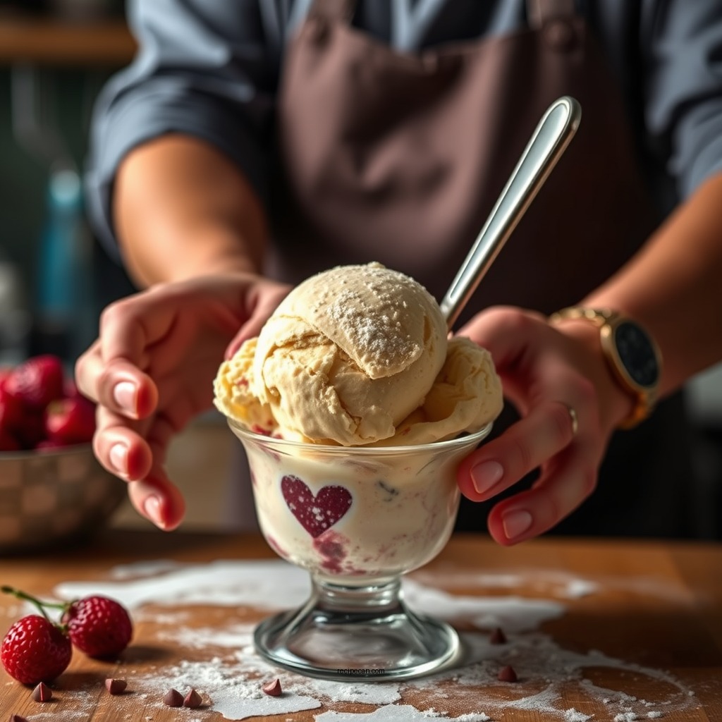 Blending and Freezing Process - vegan ice cream recipe no machine