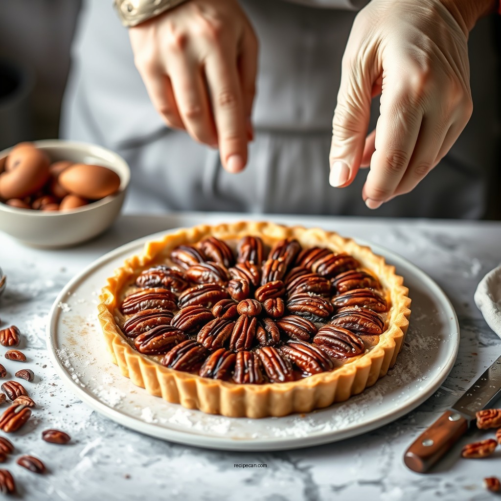 Preparing the Tart Crust - vegan pecan tart recipe