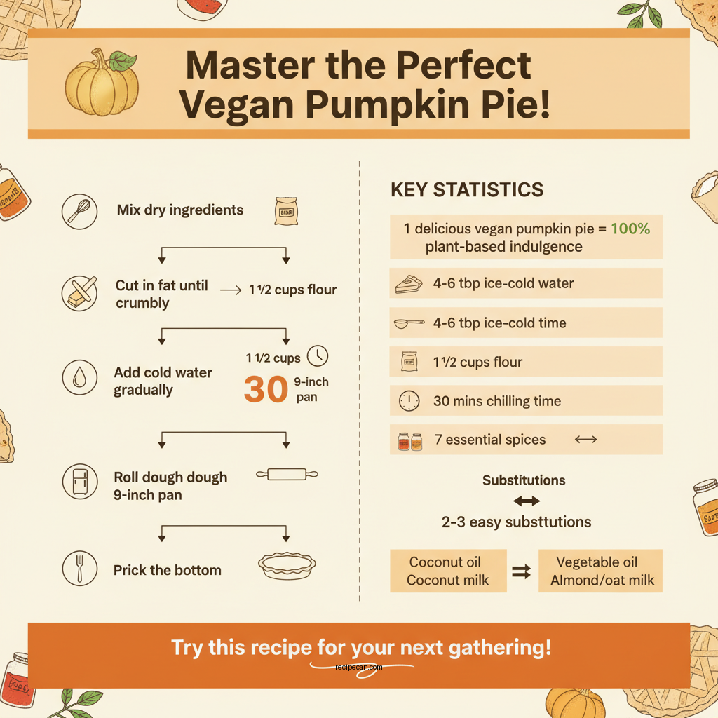 vegan pumpkin pie recipe - Data Infographic and Statistics