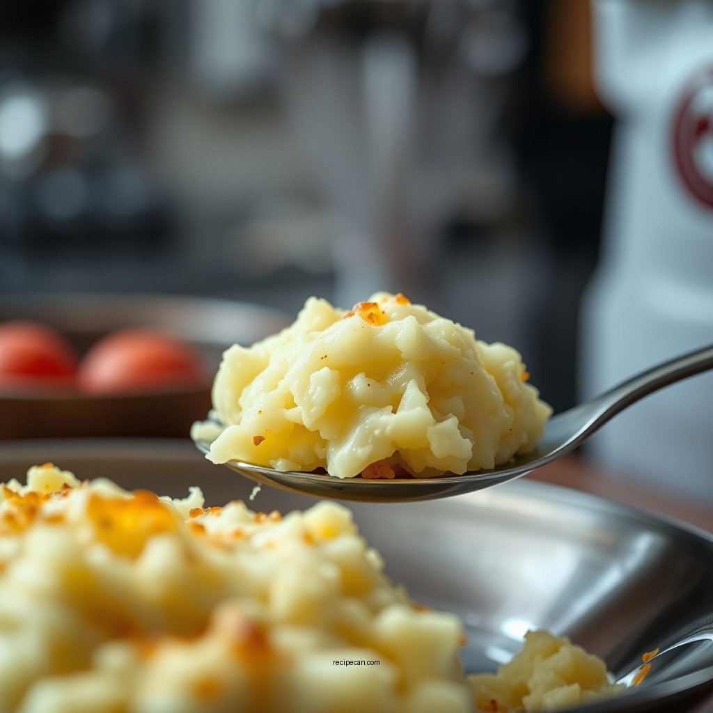 Making the Mashed Potato Topping - vegan shepherd's pie recipe