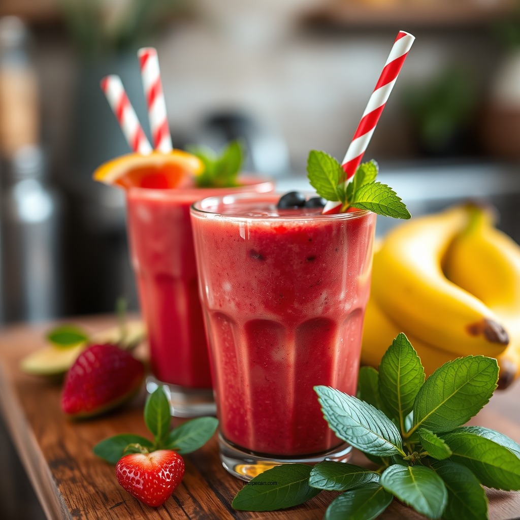 Tropical Fruit Smoothies - vegan smoothie recipes