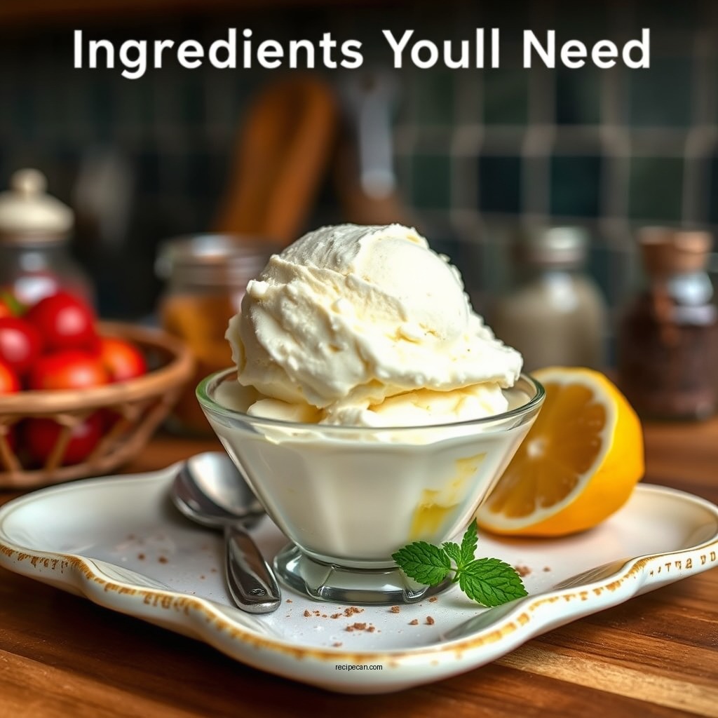 Ingredients You’ll Need - vegan vanilla ice cream recipe