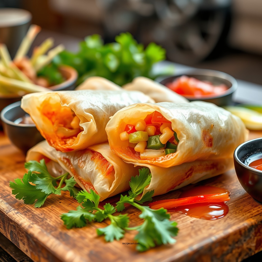 Ingredients for Vegetable Egg Rolls - vegetable egg roll recipe