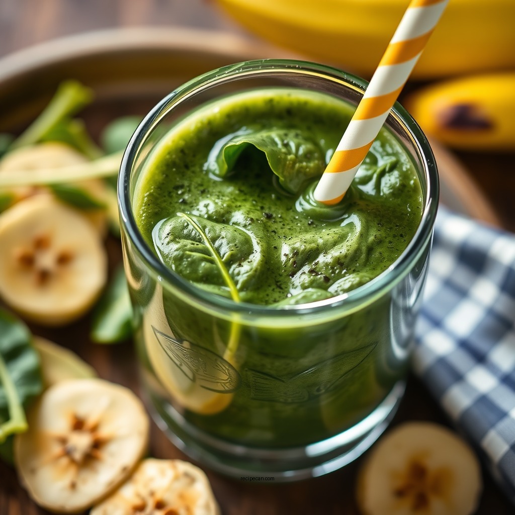 Recipe 1: Spinach and Banana Delight - vegetable fruit smoothie recipes