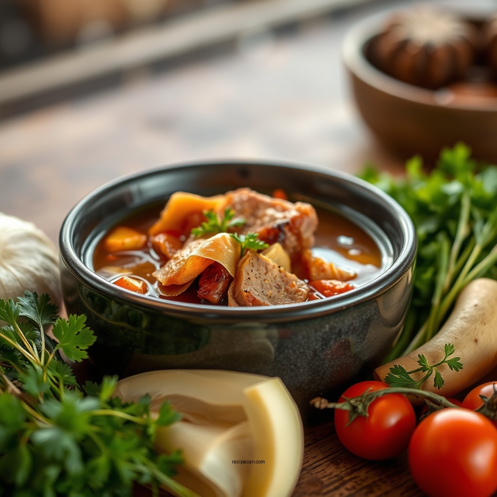 Choosing the Right Ingredients - vegetable soup recipe with deer meat