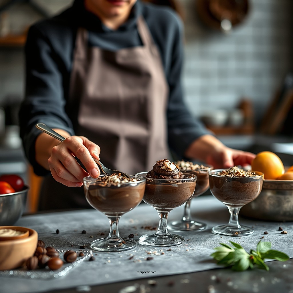 Preparation Steps - vegetarian chocolate mousse recipe