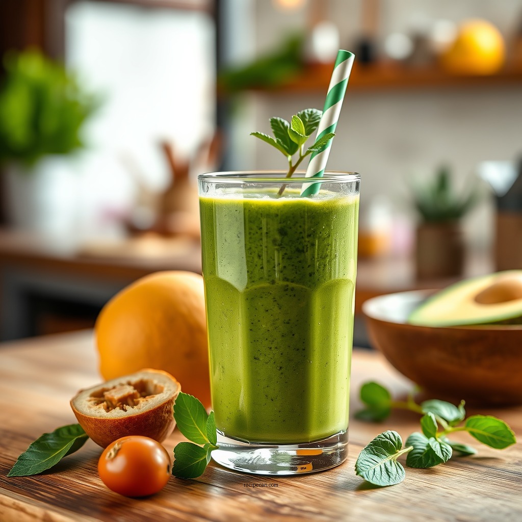Classic Green Smoothie - vegetarian smoothie recipes