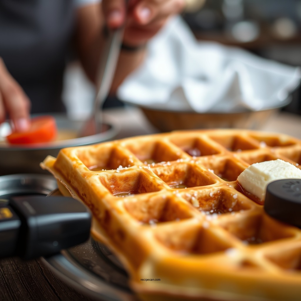 Cooking Your Waffles - vegetarian waffle recipe