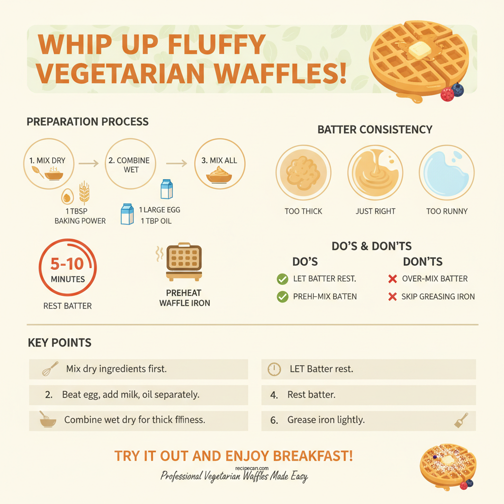vegetarian waffle recipe - Data Infographic and Statistics