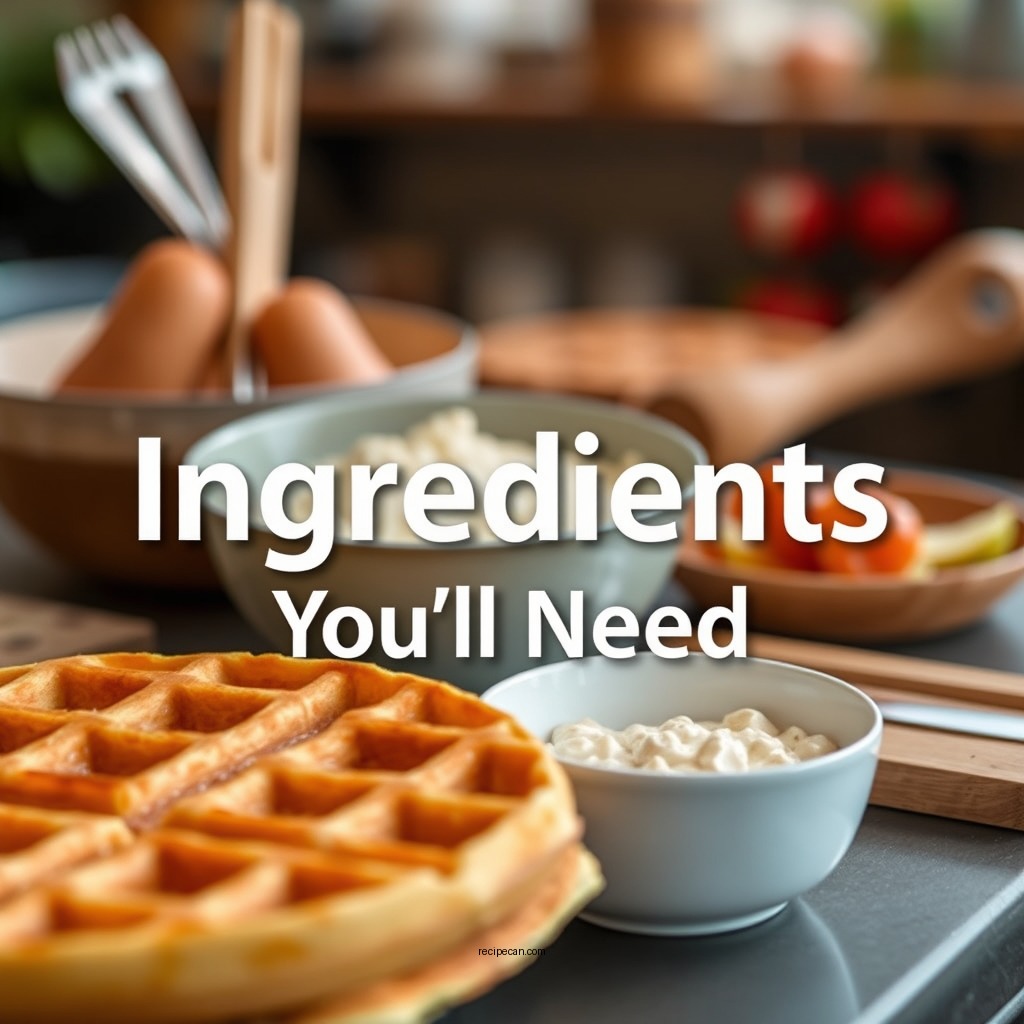 Ingredients You'll Need - vegetarian waffle recipe