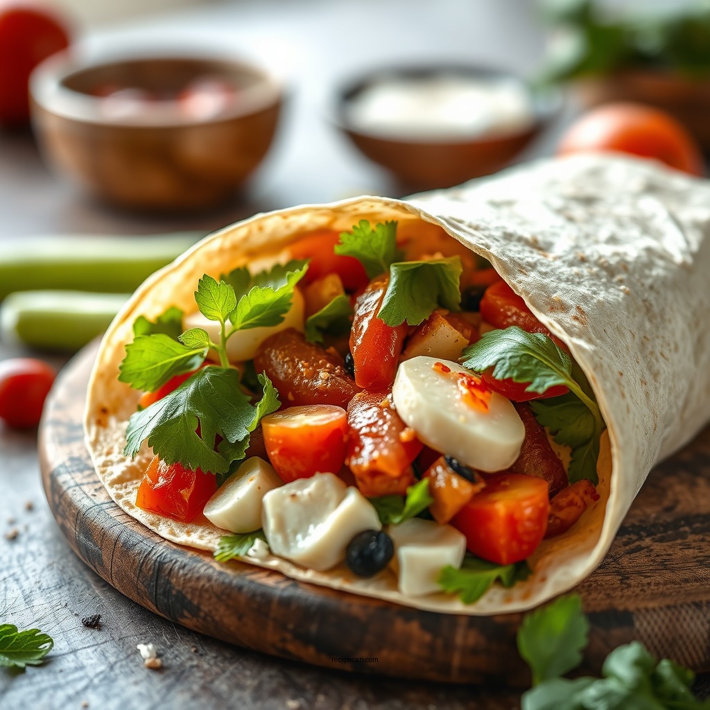 Fresh and Flavorful Mediterranean Wrap - vegetarian wrap sandwich recipes
