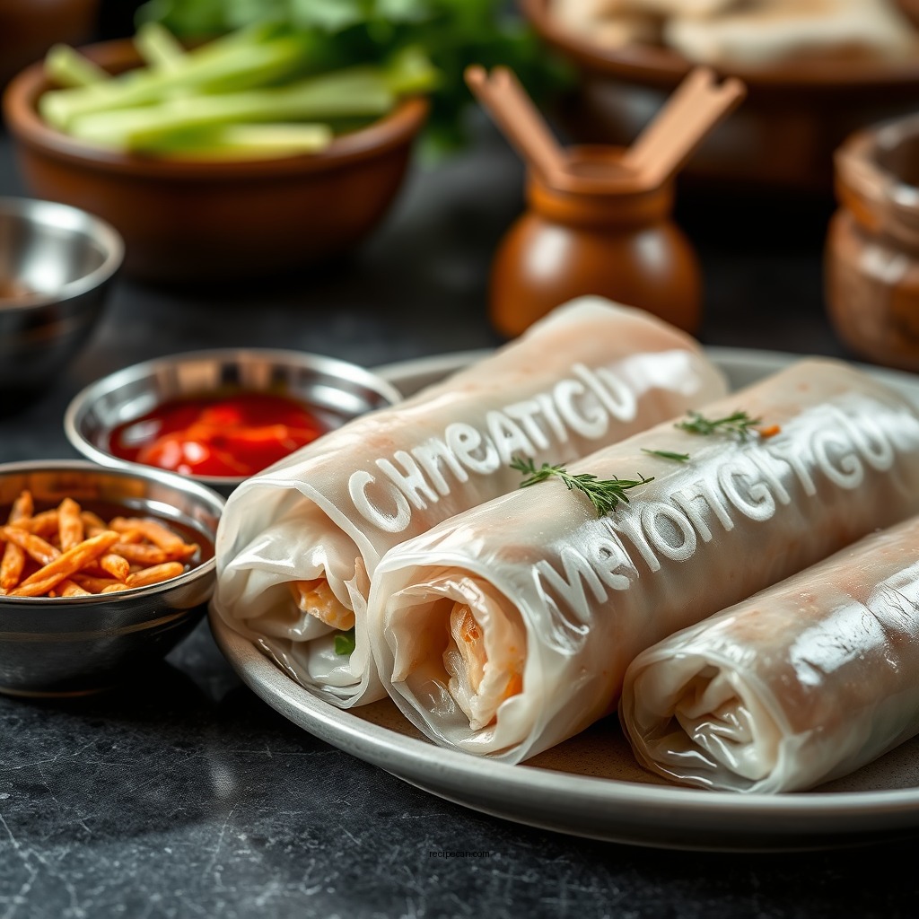 Essential Ingredients for Spring Rolls - vietnamese spring roll recipe