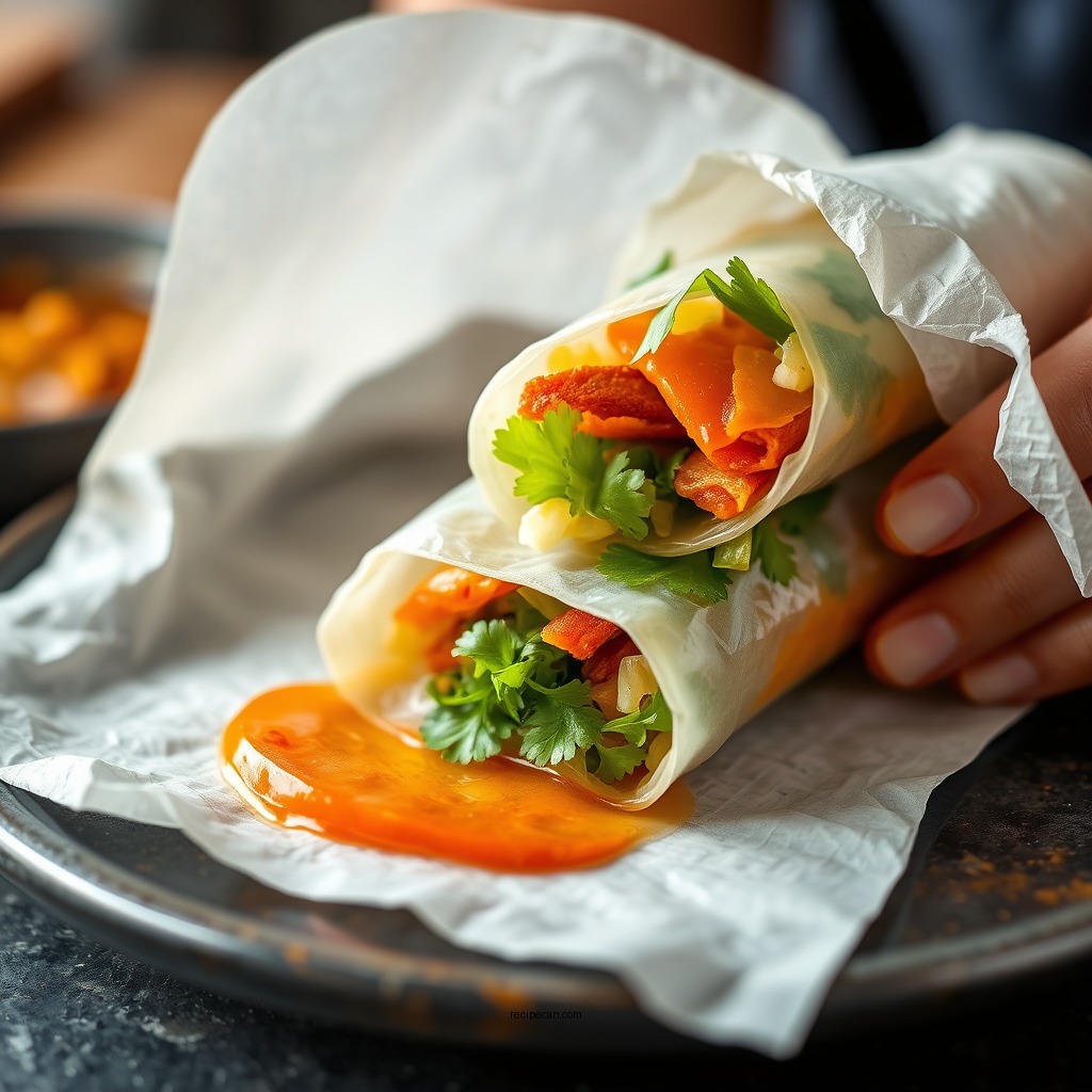 Wrapping Techniques - vietnamese spring rolls recipe
