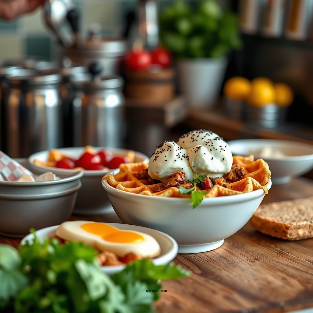 Ingredients Needed for Waffle Bowls - waffle bowl recipe