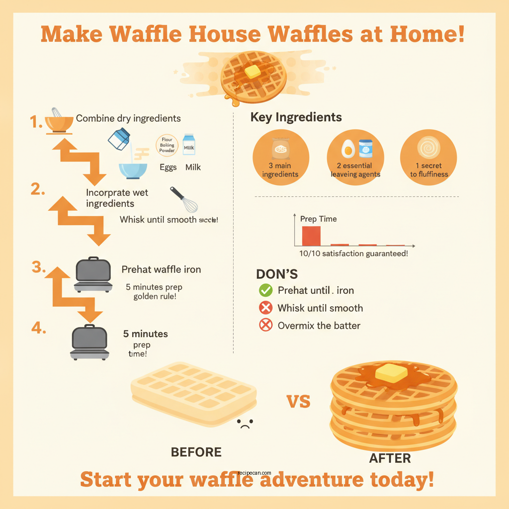 waffle house copycat waffle recipe - Data Infographic and Statistics