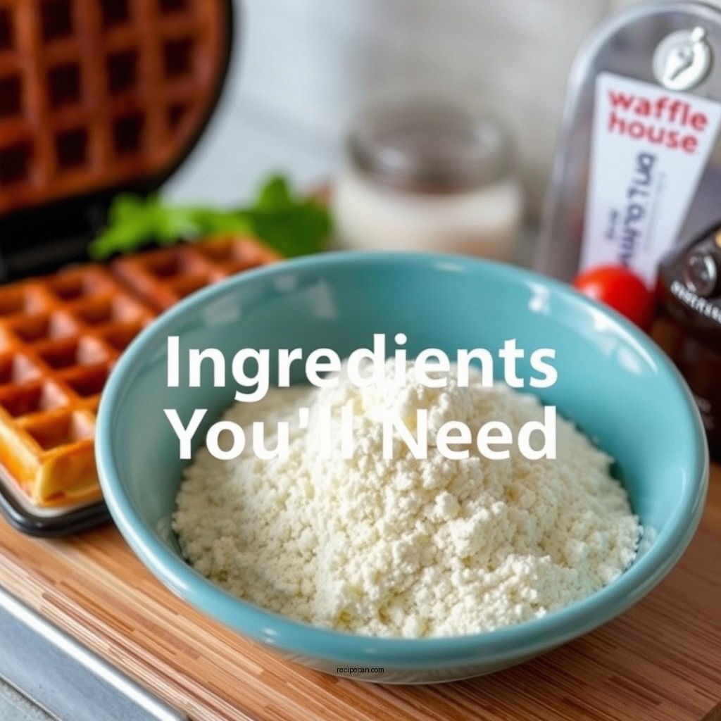 Ingredients You'll Need - waffle house copycat waffle recipe