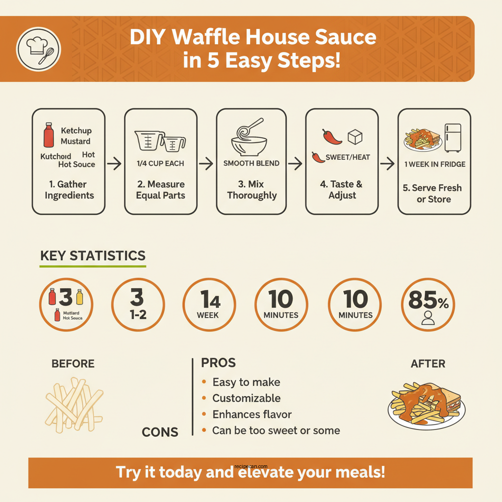 waffle house sauce recipe - Data Infographic and Statistics