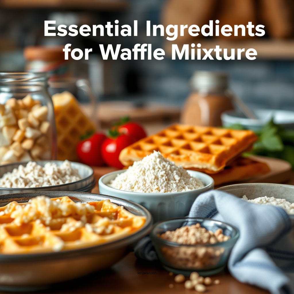 Essential Ingredients for Waffle Mixture - waffle mixture recipe