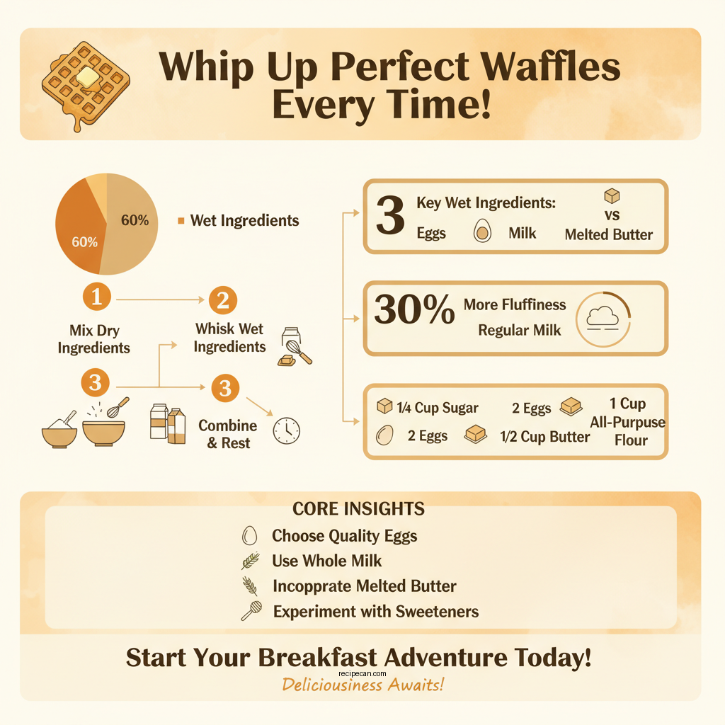 waffle mixture recipe - Data Infographic and Statistics