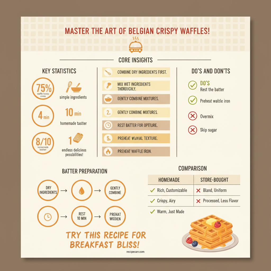 waffle recipe belgian crispy - Data Infographic and Statistics