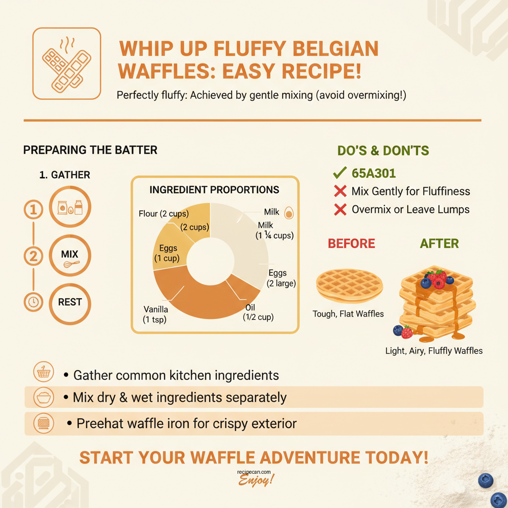 waffle recipe belgian - Data Infographic and Statistics