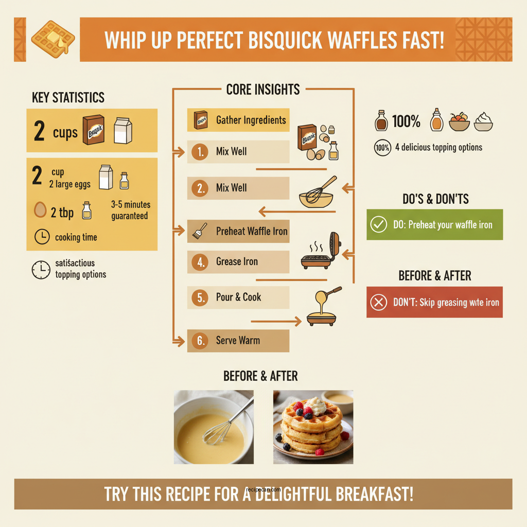 waffle recipe bisquick - Data Infographic and Statistics