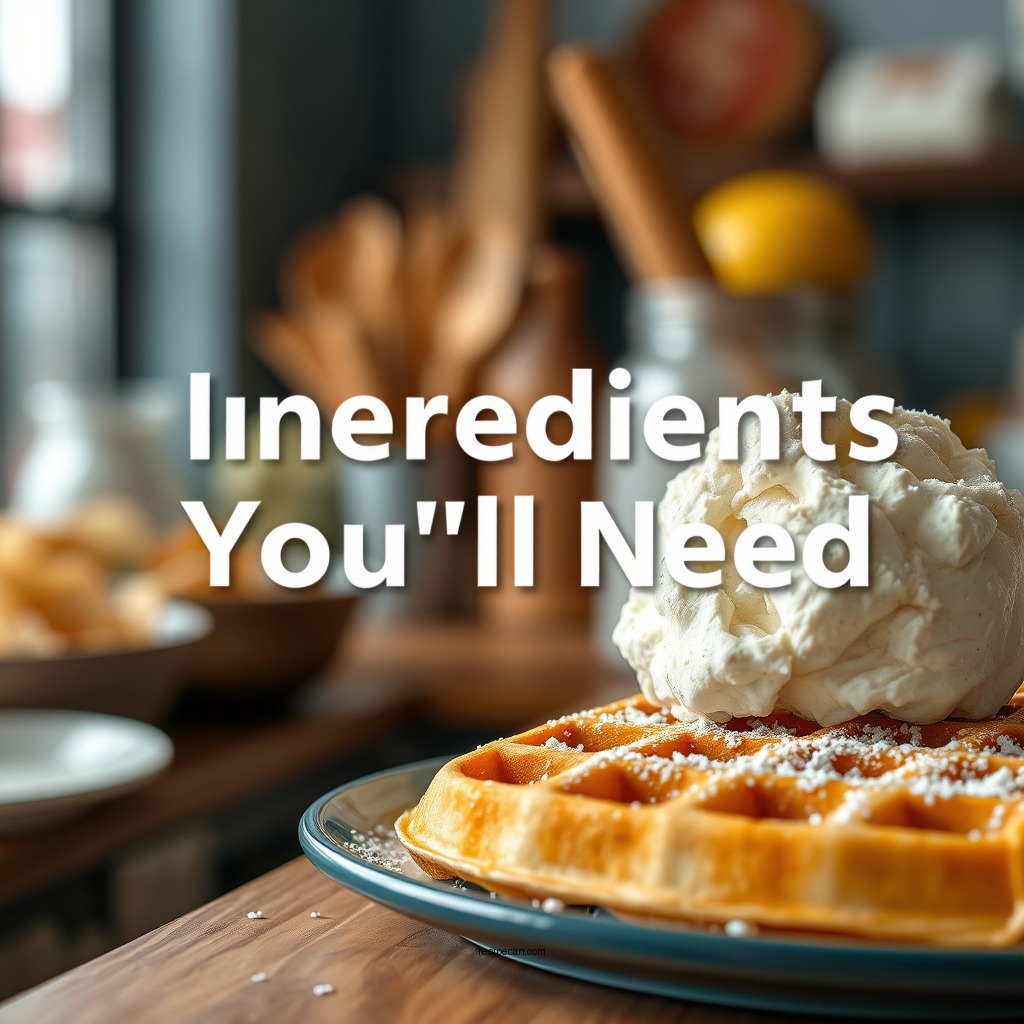 Ingredients You'll Need - waffle recipe bisquick