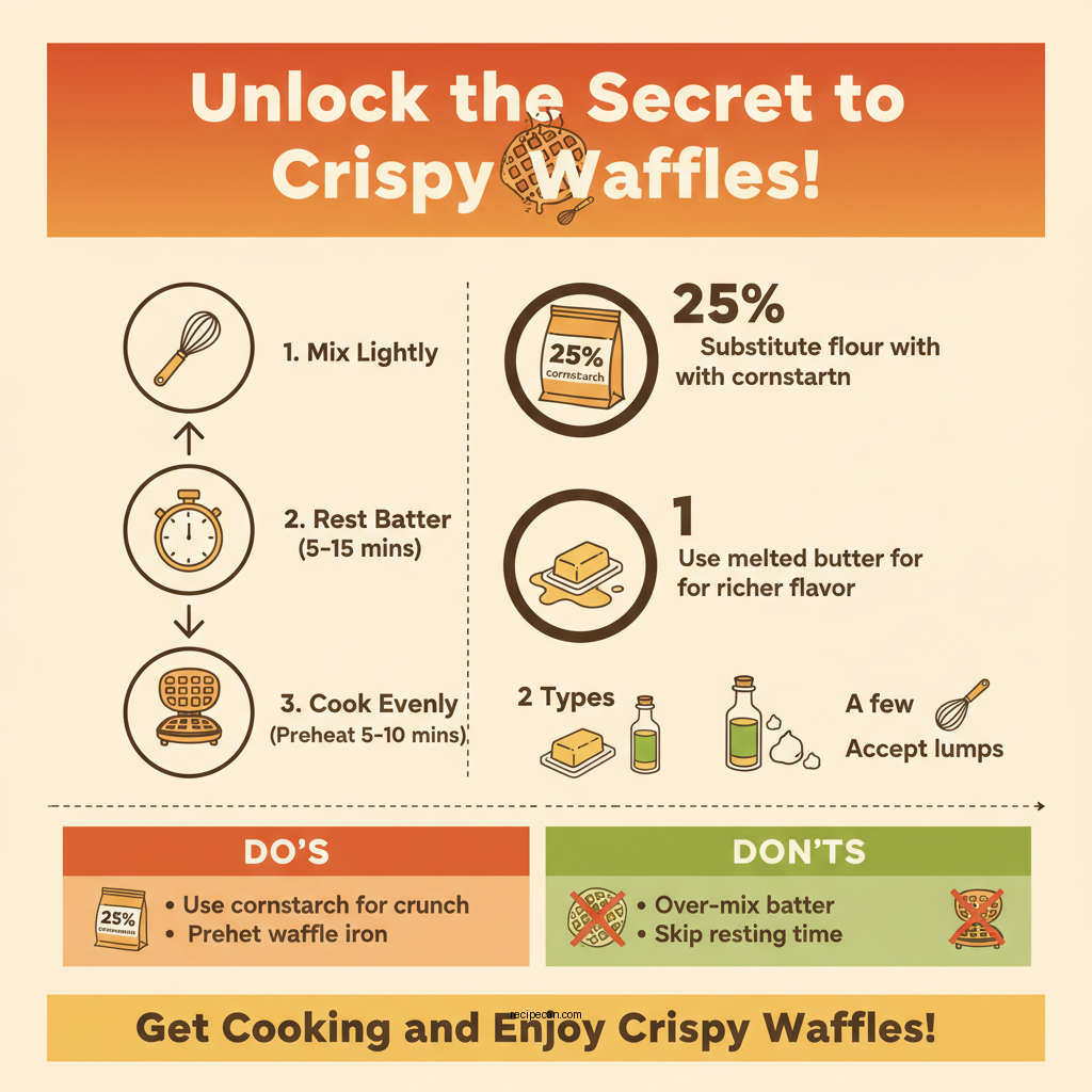waffle recipe crispy - Data Infographic and Statistics