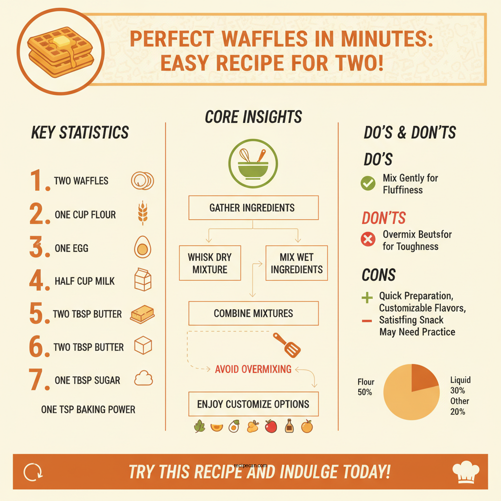waffle recipe for two waffles - Data Infographic and Statistics